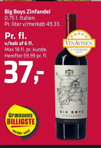 Fleggaard Big Boys Zinfandel erbjuda