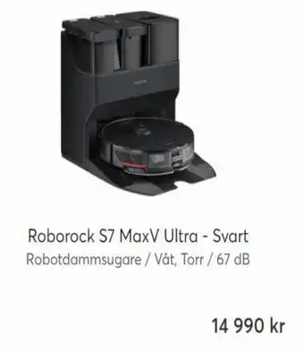 Webhallen Roborock S7 MaxV Ultra - Svart erbjuda