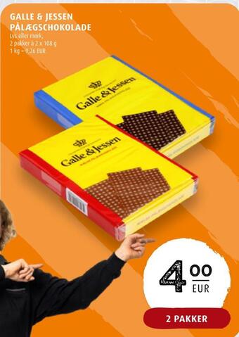 Scandinavian Park Galle & jessen pålægschokolade erbjuda