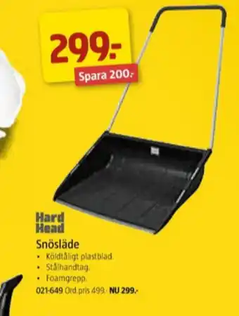Jula Hard head snösläda erbjuda