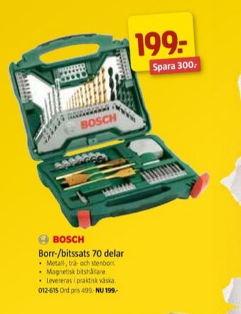 Jula Bosch borr & bits erbjuda