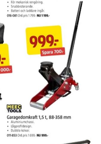 Jula Meec tools domkraft erbjuda