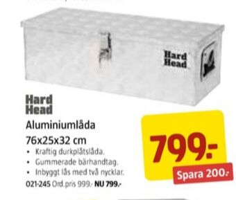 Jula Hard head aluminiumlåda erbjuda