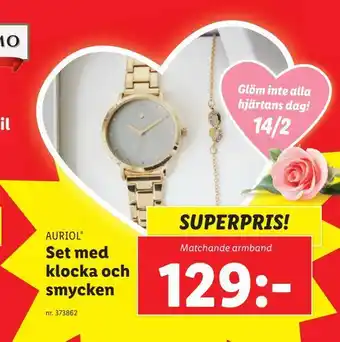 Lidl Set med klocka och smycken erbjuda