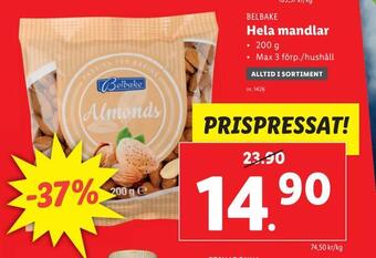 Lidl Hela mandlar erbjuda