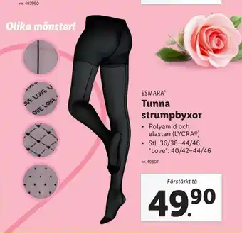 Lidl Tunna strumpbyxor erbjuda