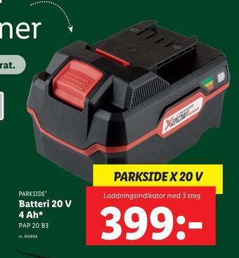 Lidl Batteri 20 v 4 ah erbjuda