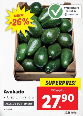 Lidl Avokado erbjuda