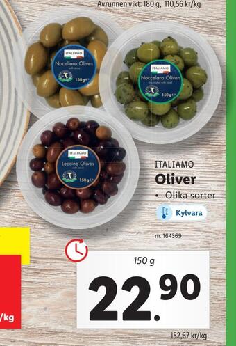 Lidl Oliver erbjuda