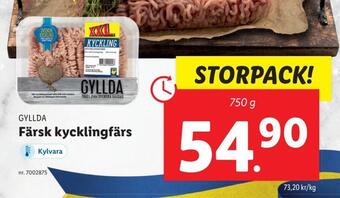 Lidl Färsk kycklingfärs erbjuda