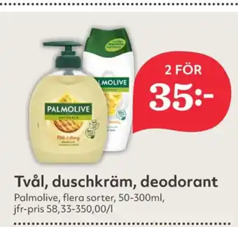 Hemköp Palmolive deodorant erbjuda