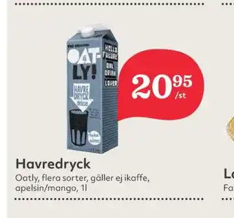 Hemköp Oatly havredryck erbjuda