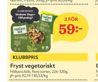 Hälsans kök vegetarmat