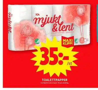 ICA Maxi Mjukt & lent toalettpapper erbjuda