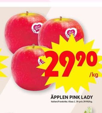 ICA Maxi Pink lady äpplen erbjuda