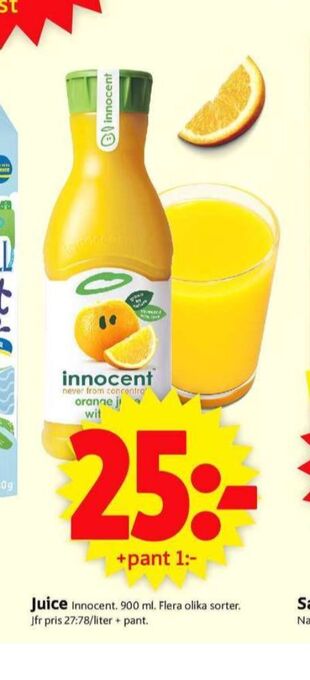 ICA Supermarket Innocent juice erbjuda