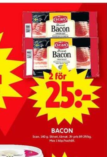 ICA Maxi Scan baconskivor erbjuda