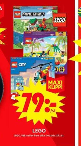 ICA Maxi Lego leksaker erbjuda