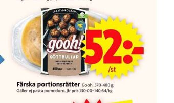 ICA Supermarket Gooh färdigrätter erbjuda