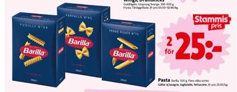 ICA Nära Barilla pasta sorterad erbjuda