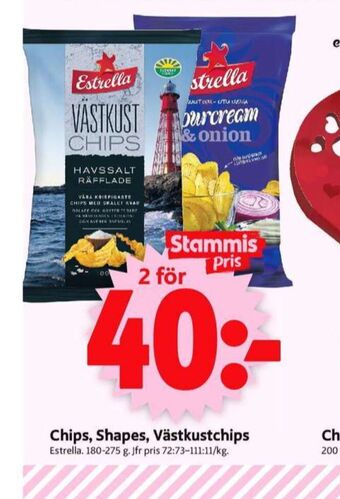 ICA Supermarket Estrella chips erbjuda