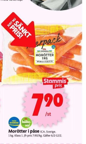 ICA Supermarket Ica morötter erbjuda