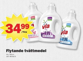 Via tvättmedel flytande