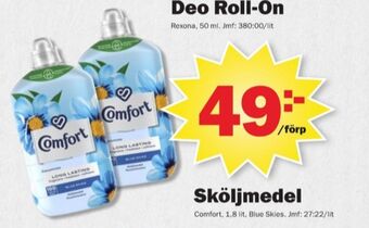 Pekås Comfort sköljmedel erbjuda
