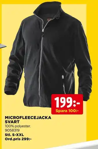 Jem&Fix Microfleecejacka svart erbjuda