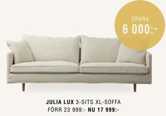 Julia lux 3-sits xl-soffa