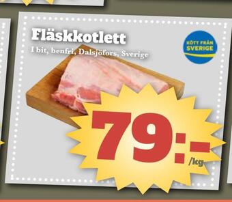 Bonum Matmarknad Fläskkotlett erbjuda