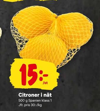City Gross Citroner i nät erbjuda