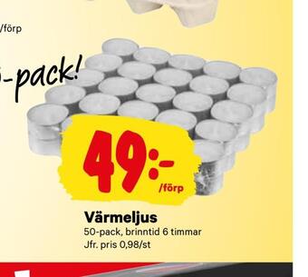 City Gross Värmeljus erbjuda