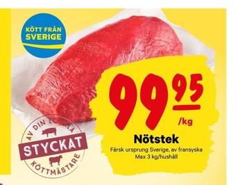 City Gross Nötstek erbjuda