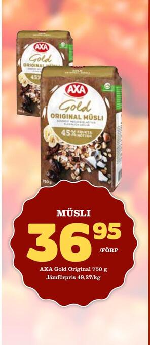 Bonum Matmarknad Müsli erbjuda