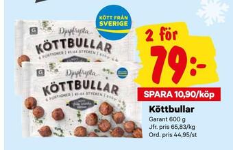 City Gross Köttbullar erbjuda
