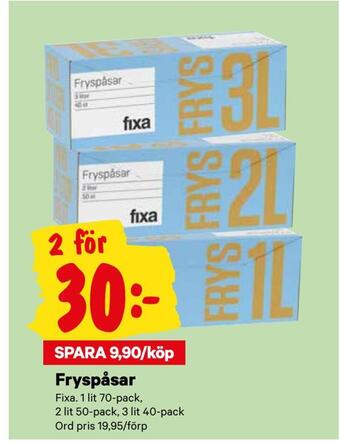 City Gross Fryspåsar erbjuda