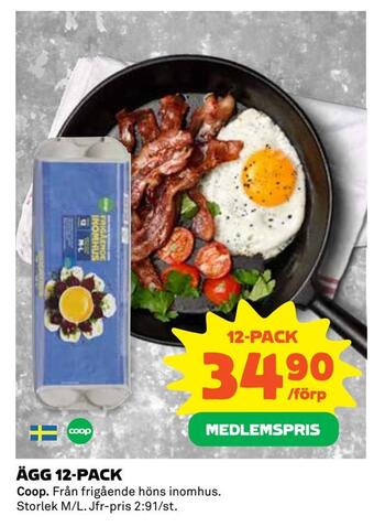 Coop Extra Ägg 12-pack erbjuda