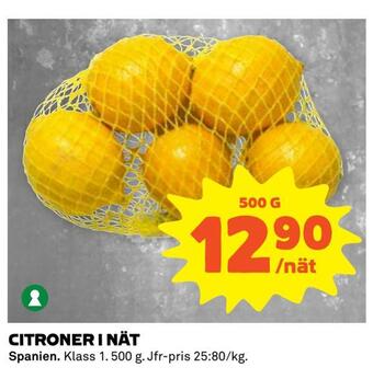 Coop Extra Citroner i nät erbjuda