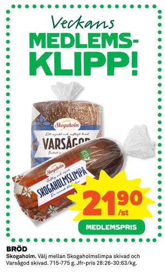 Coop Extra Bröd erbjuda