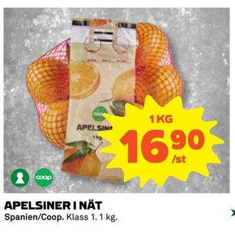 Coop Daglivs Apelsiner i nät erbjuda