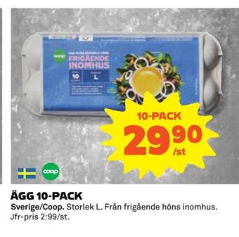 Coop Daglivs Ägg 10-pack erbjuda