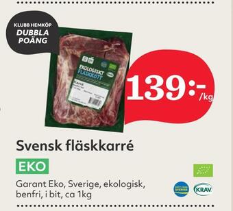 Hemköp Svensk fläskkarré erbjuda