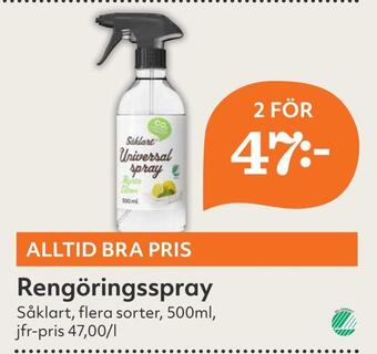 Hemköp Rengöringsspray erbjuda