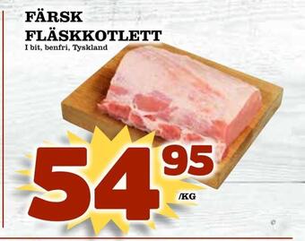 Matdax Färsk fläskkotlett erbjuda