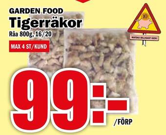 Matdax Tigerräkor erbjuda