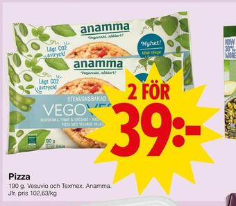 Matöppet Pizza erbjuda