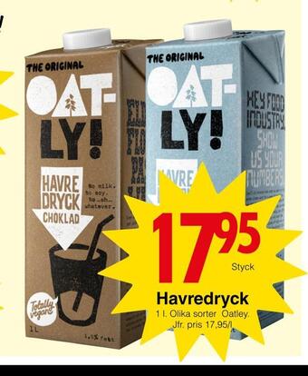 Matöppet Havredryck erbjuda