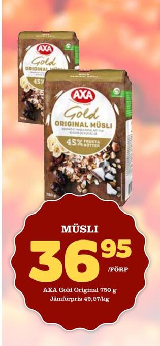 Nelins Müsli erbjuda