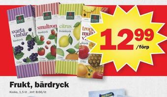 Pekås Frukt, bärdryck erbjuda